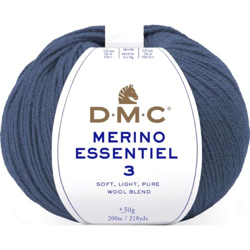 dmc-merino-essentiel-3-filato-50g-200m-50-lana-merino-50-acrilico-per-capi image 2