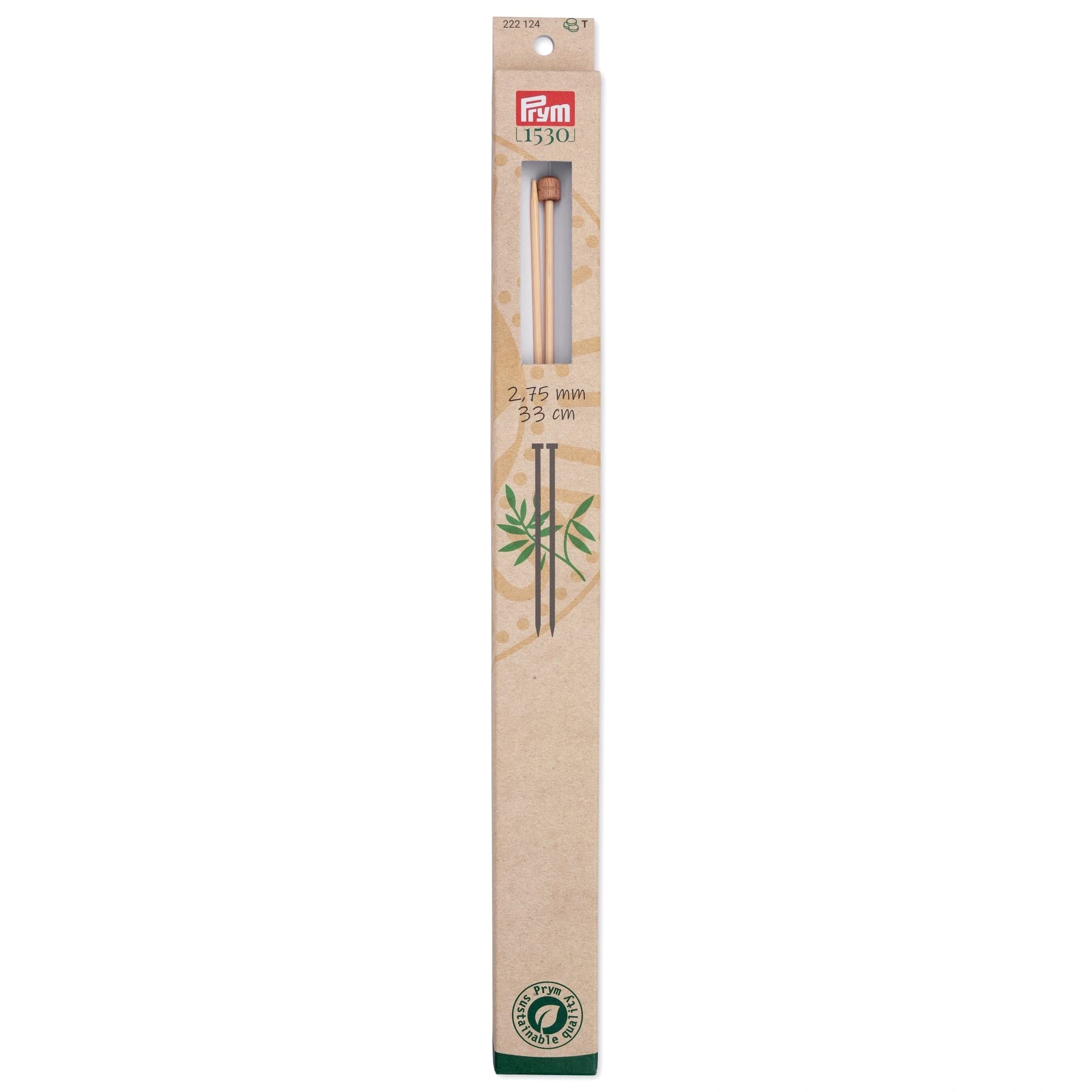 prym-1530-ferri-a-punta-singola-in-bamb-33-cm-2-75-mm image 1