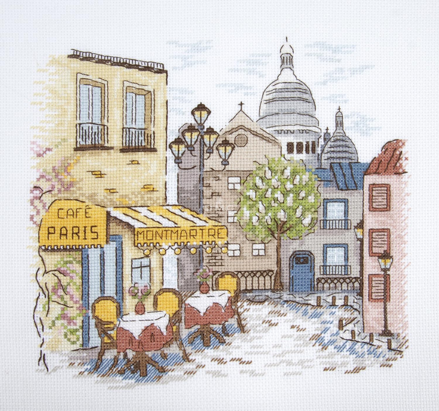 dmc-montmartre-di-anna-matvieieva-kit-punto-croce-esperto-23x21-cm image 2