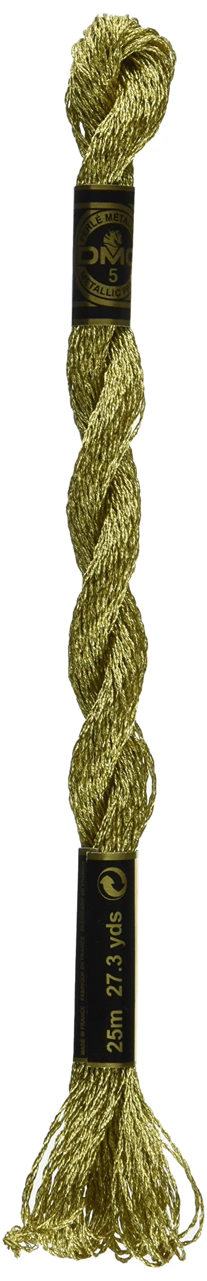 dmc-cotone-perl-metallizzato-matassina-oro-e-argento image 1