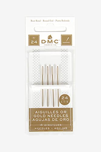dmc-aghi-oro-tappezzeria-punto-croce-confezione-4-aghi image 2