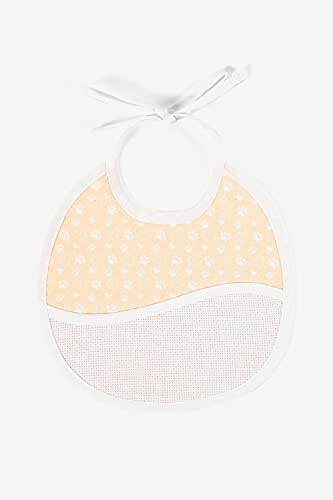 dmc-gift-of-stitch-bavaglino-3-mesi-con-orme-di-orso-da-ricamare image 2
