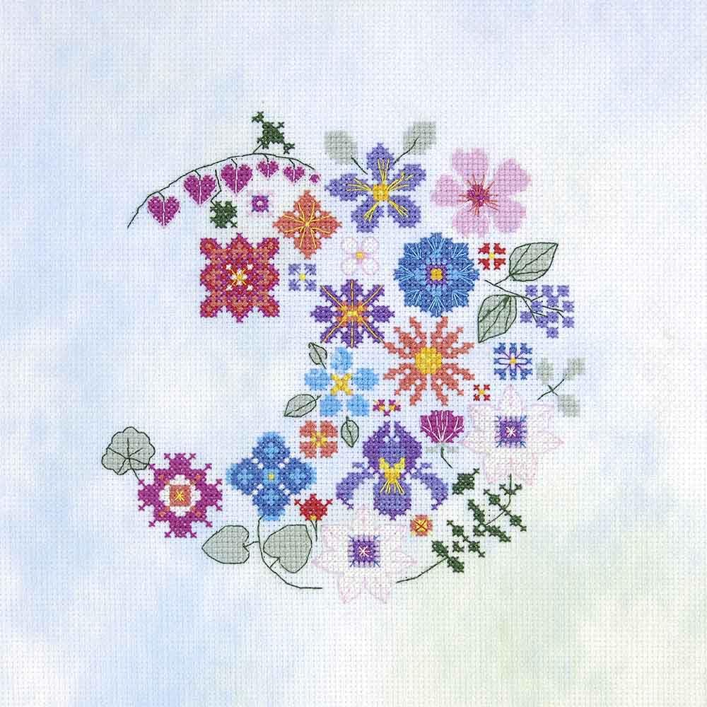dmc-luna-floreale-by-marie-dominique-procureur-kit-punto-croce-intermedio image 1