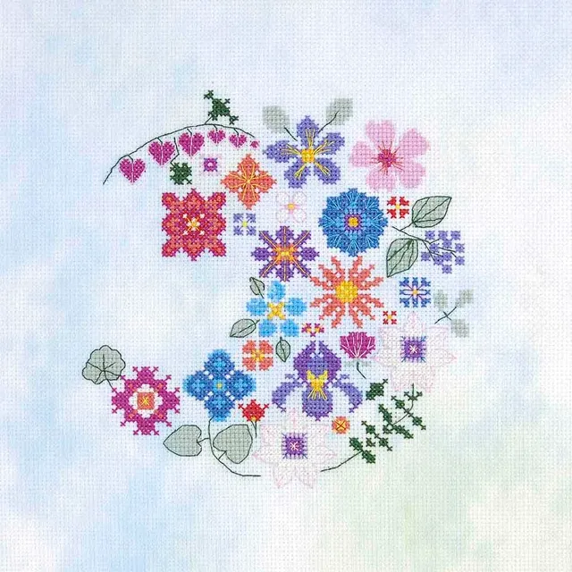 dmc-luna-floreale-by-marie-dominique-procureur-kit-punto-croce-intermedio image 1