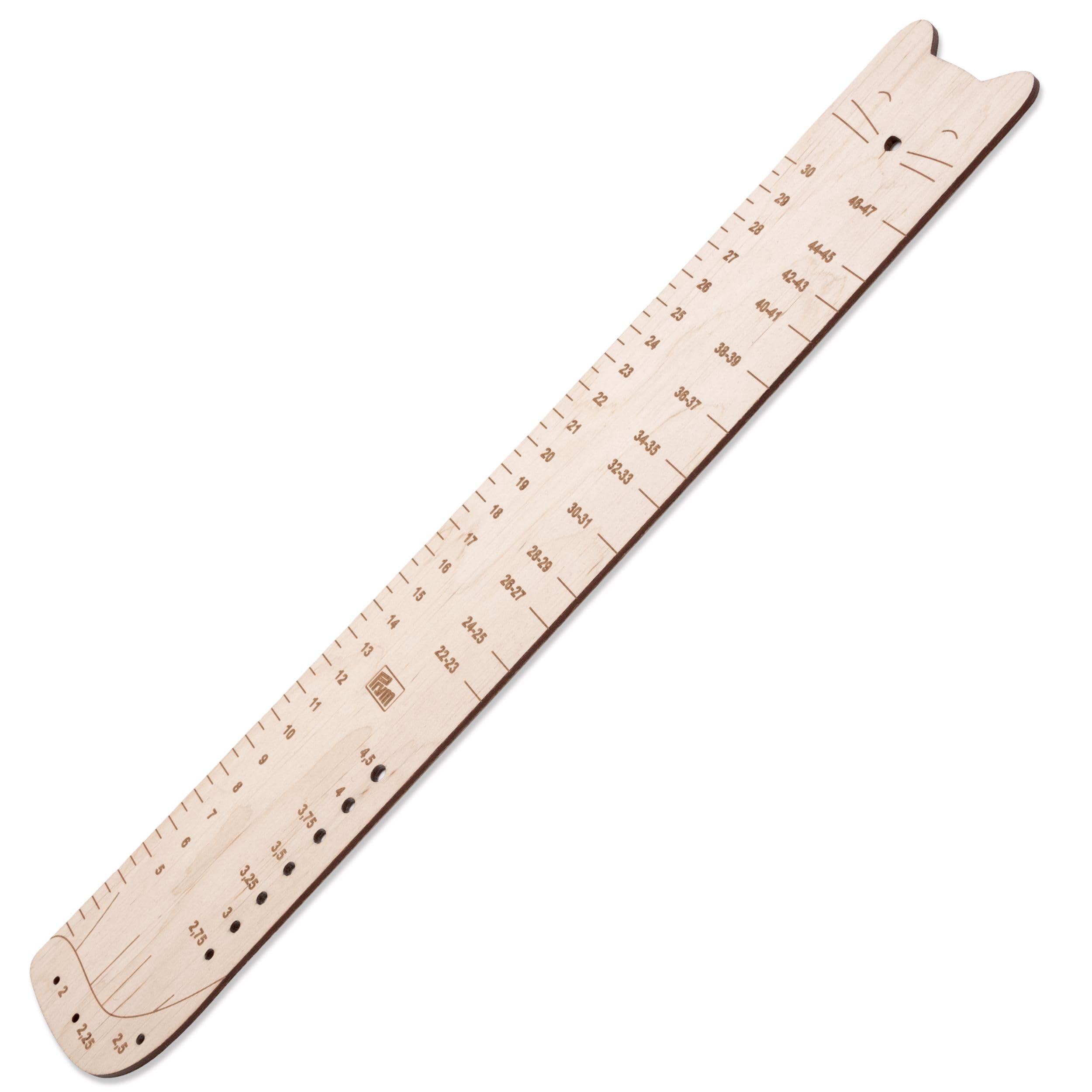 prym-610743-righello-per-calze-in-legno-di-betulla-60-x-350-mm-naturale image 2