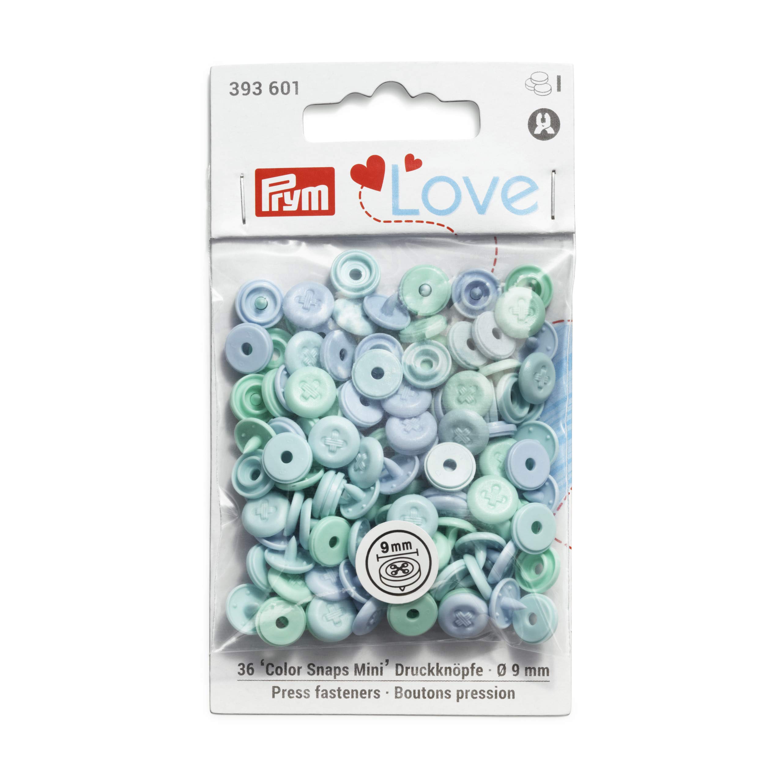 prym-love-color-snaps-mini-9-mm-azzurro-chiaro-bottoni-a-pressione image 1