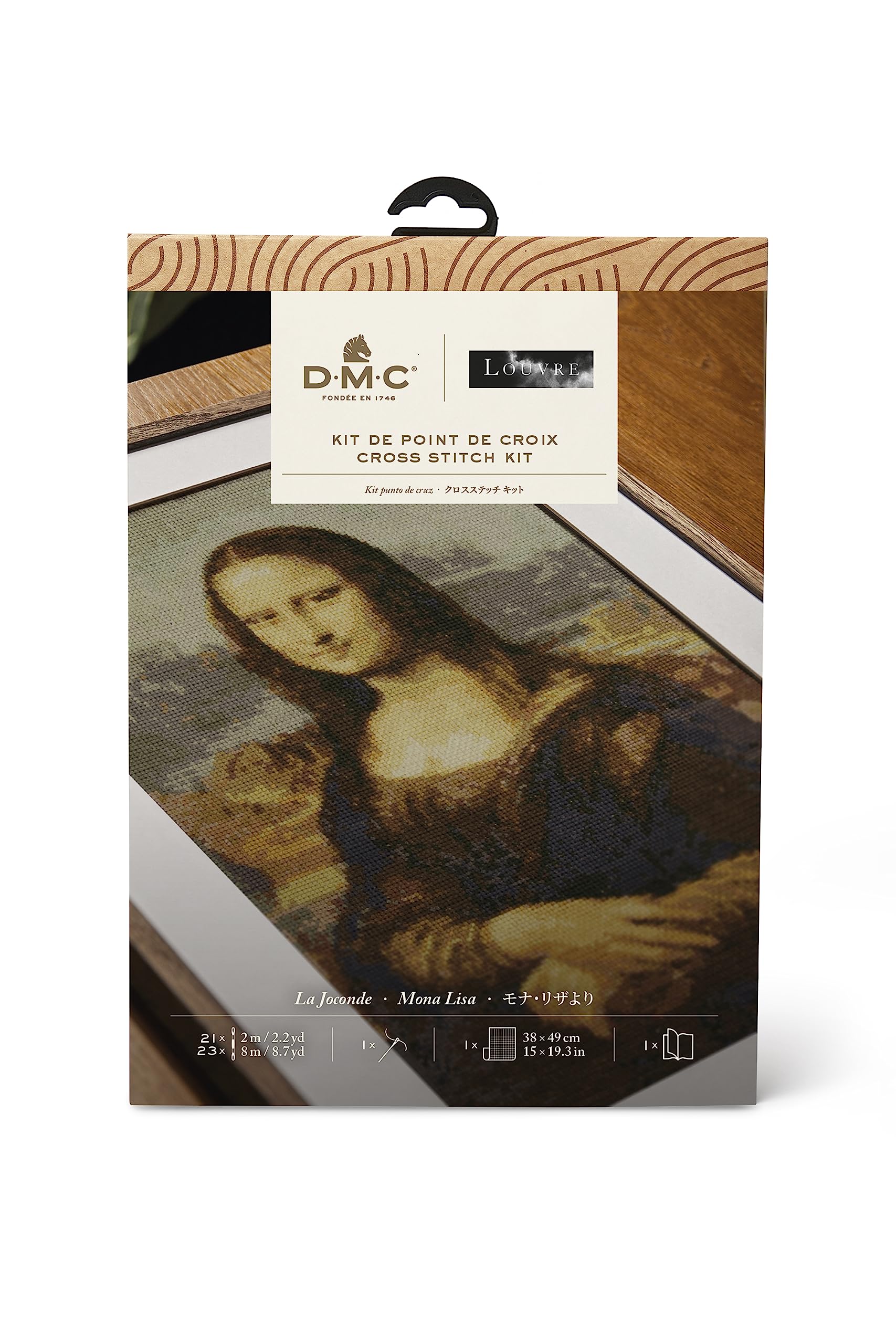 dmc-the-masters-collection-la-gioconda-leonardo-da-vinci-kit-punto-croce-avanzat image 1