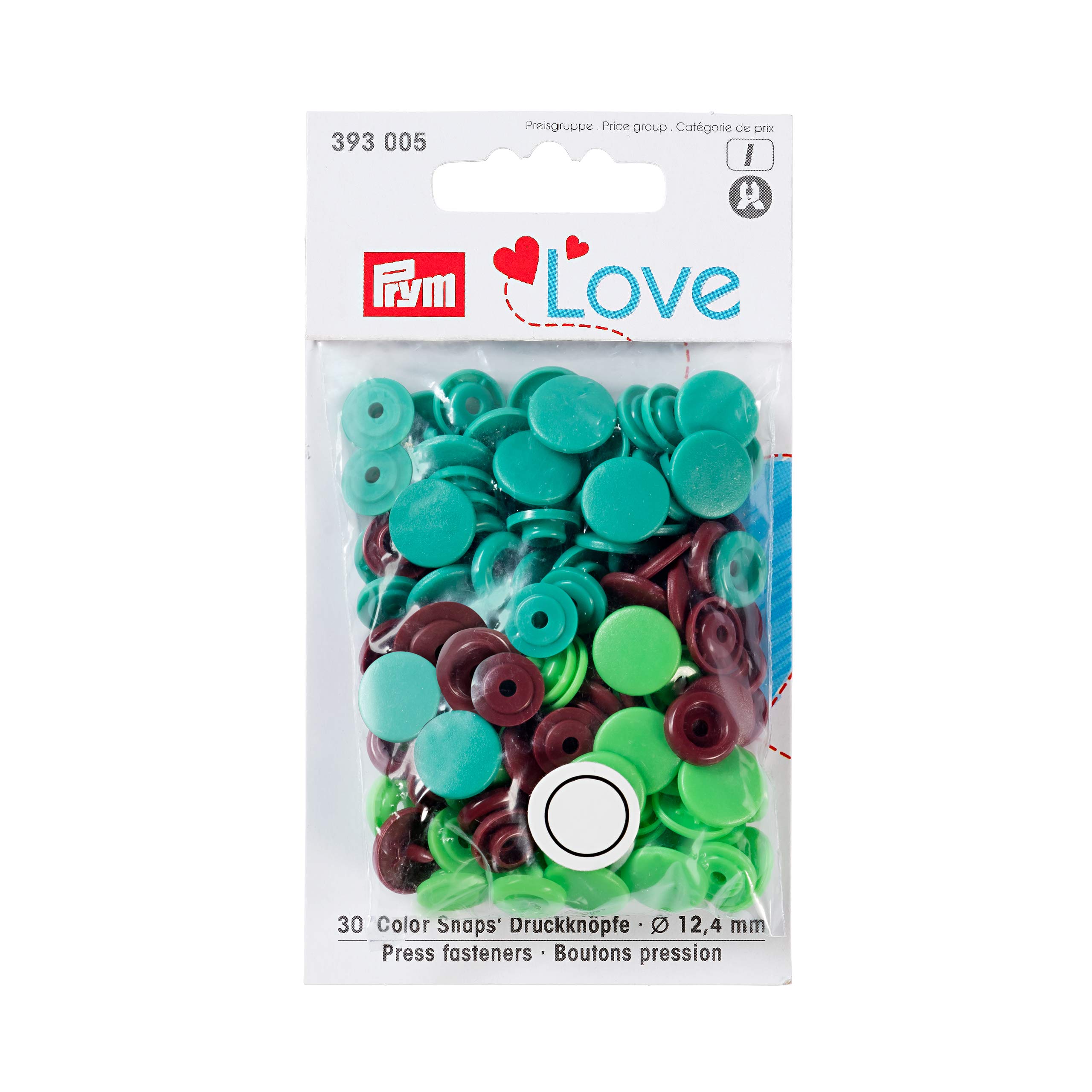 prym-love-bottoni-a-pressione-12-4-mm-verde-chiaro-marrone-1-confezione image 1