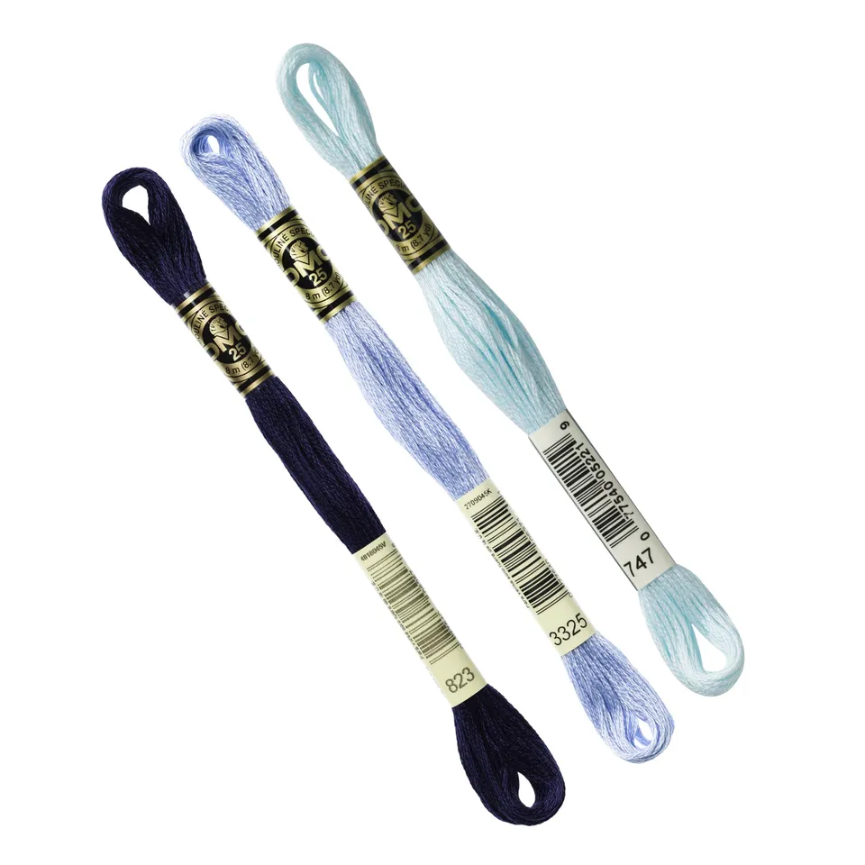 dmc-moulin-sp-cial-117mc-blu-set-3-gomitoli-filo-ricamo-cotone image 1