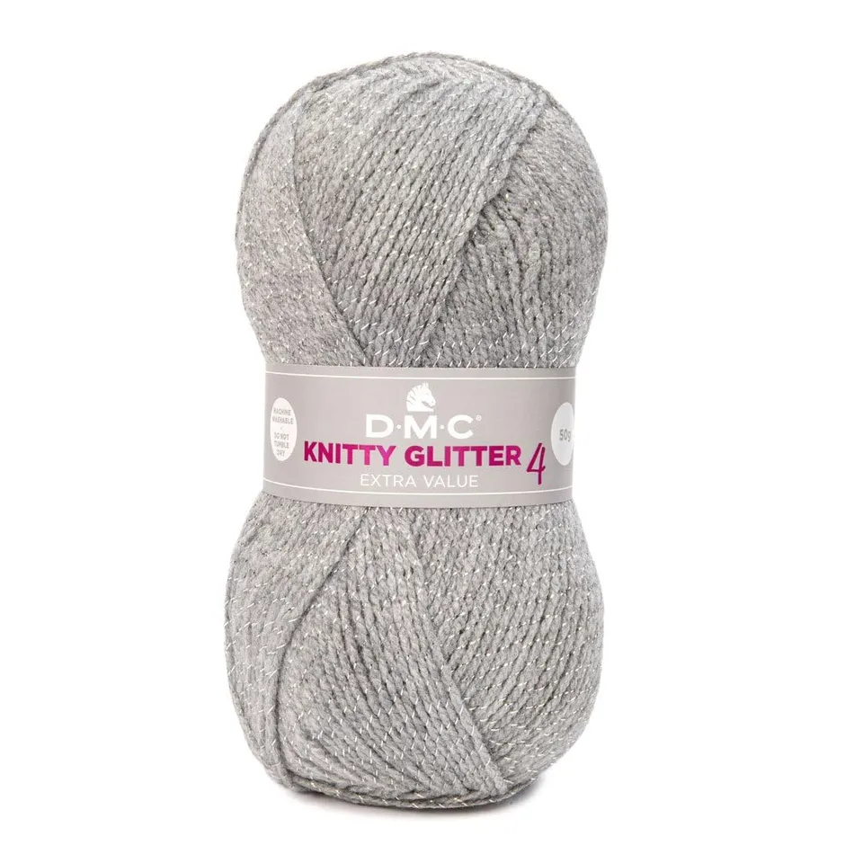 dmc-knitty-4-glitter-filato-acrilico-metallizzato-ferri-n-4-50-g-148-m-2 image 1