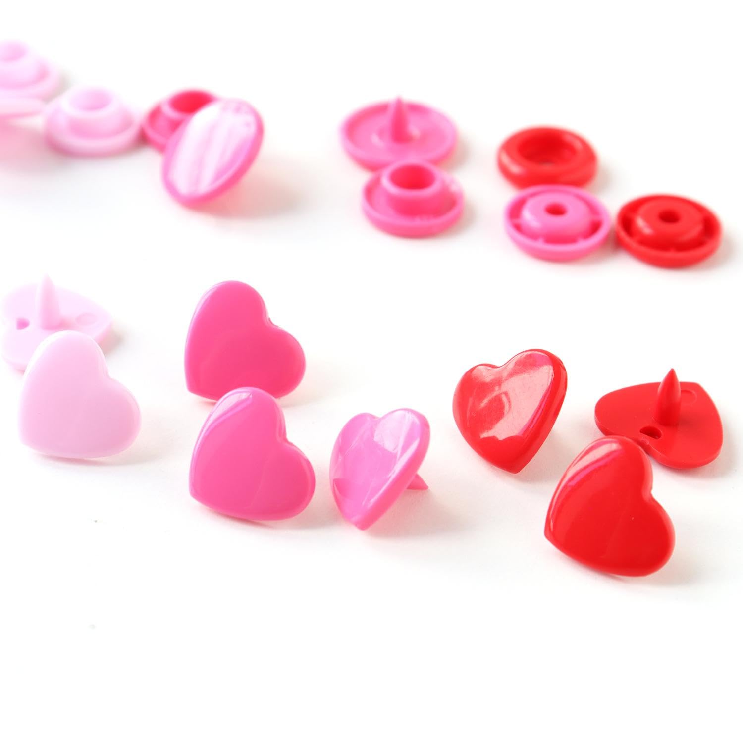 prym-colorsnaps-a-cuore-12-4-mm-rossi-30-pezzi image 4