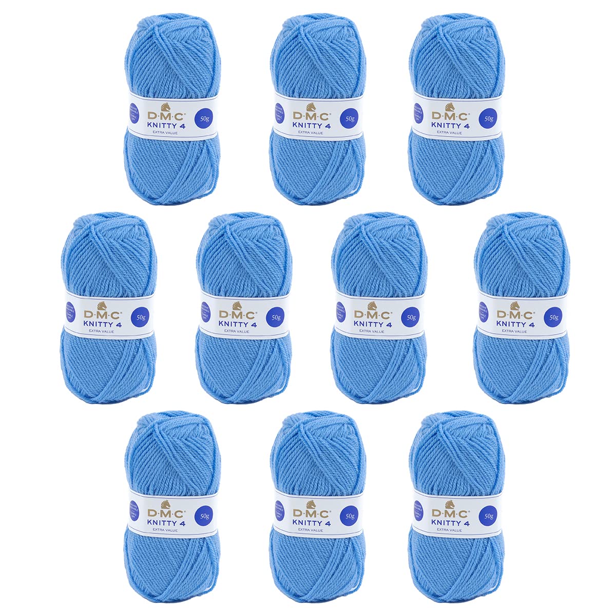 dmc-knitty-4-filato-acrilico-50-g-140-m-set-da-10-gomitoli image 8
