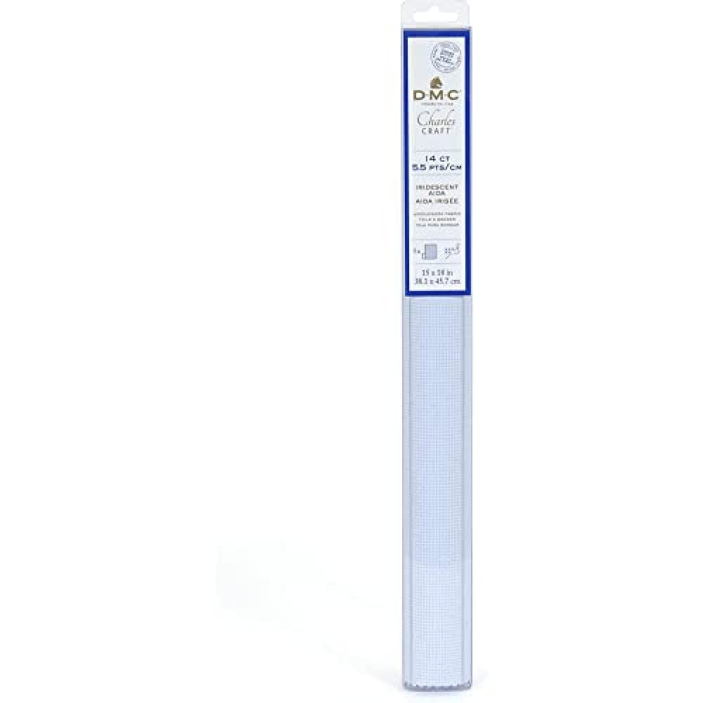 dmc-tela-aida-iridescente-14-count-38-1-x-45-7-cm-blu-800 image 1