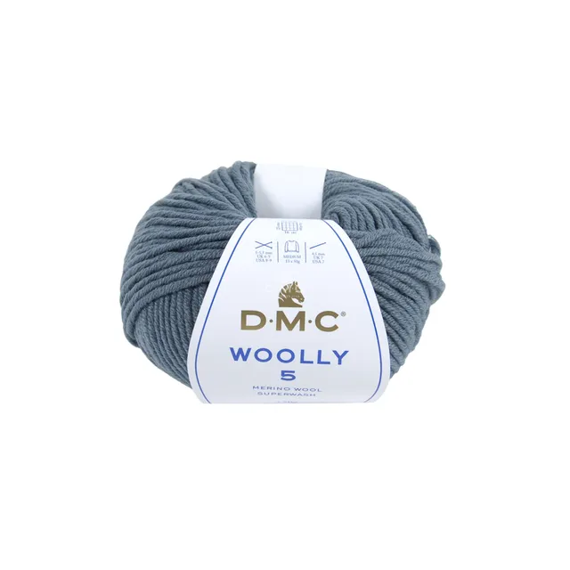 dmc-woolly-490-07-lana-merino-aran-superwash-50-g-80-m-verde-scuro image 1