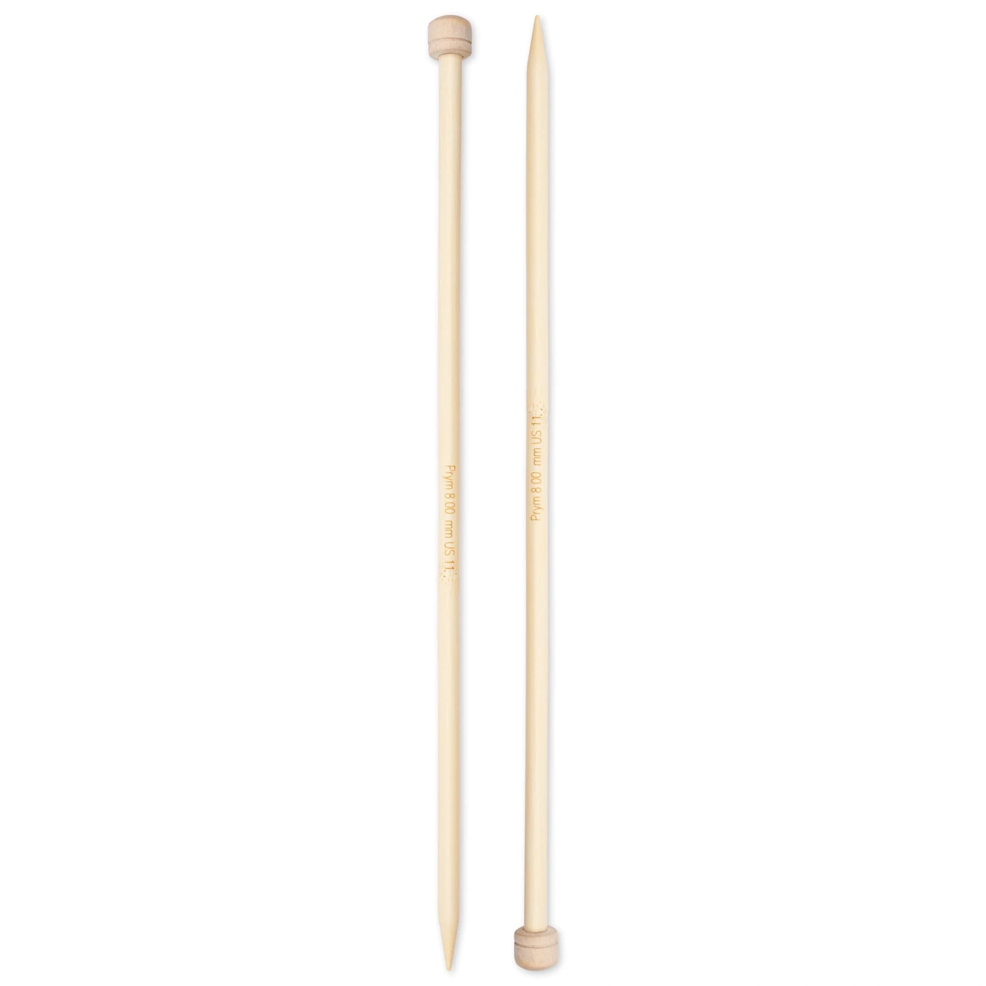 prym-1530-ferri-da-maglia-in-bamb-a-punta-singola-33-cm-8-00-mm-colore-naturale image 2