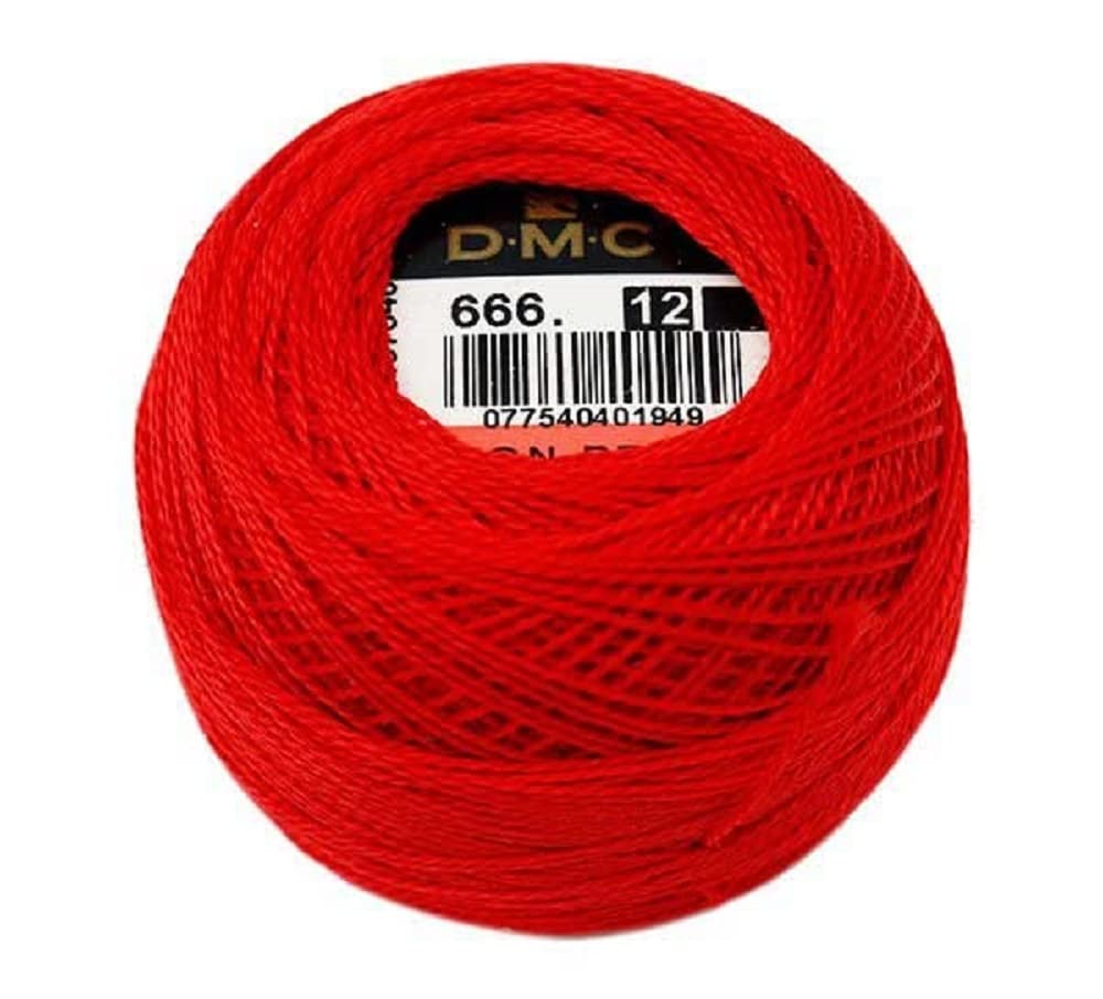 dmc-coton-perl-n-12-dark-garnet-gomitolo-141yd image 7