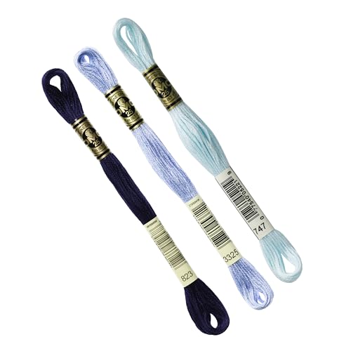 dmc-moulin-sp-cial-117mc-blu-set-3-gomitoli-filo-ricamo-cotone image 2