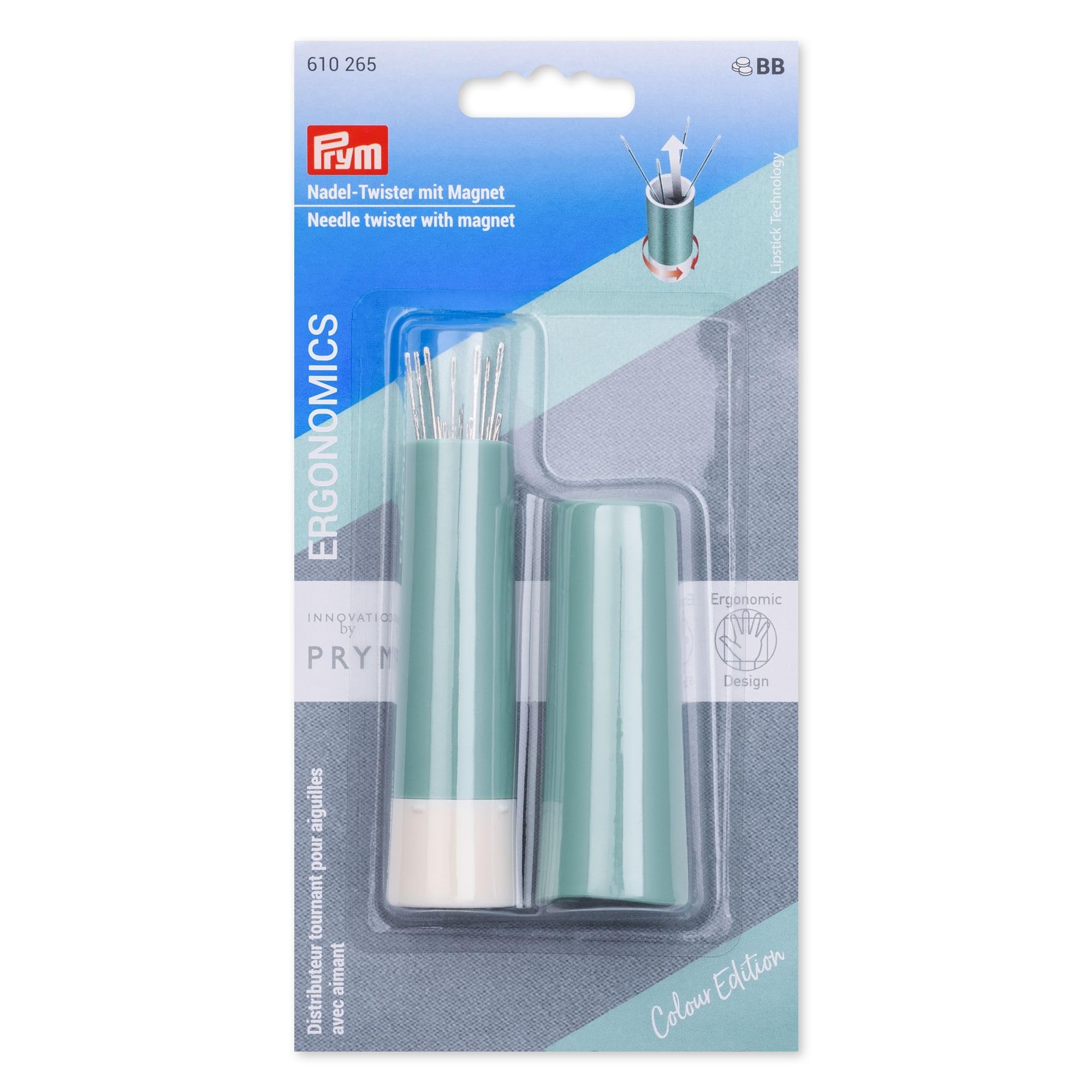 prym-610266-twister-contenitore-per-aghi-magnetico-albicocca-con-19-aghi image 6