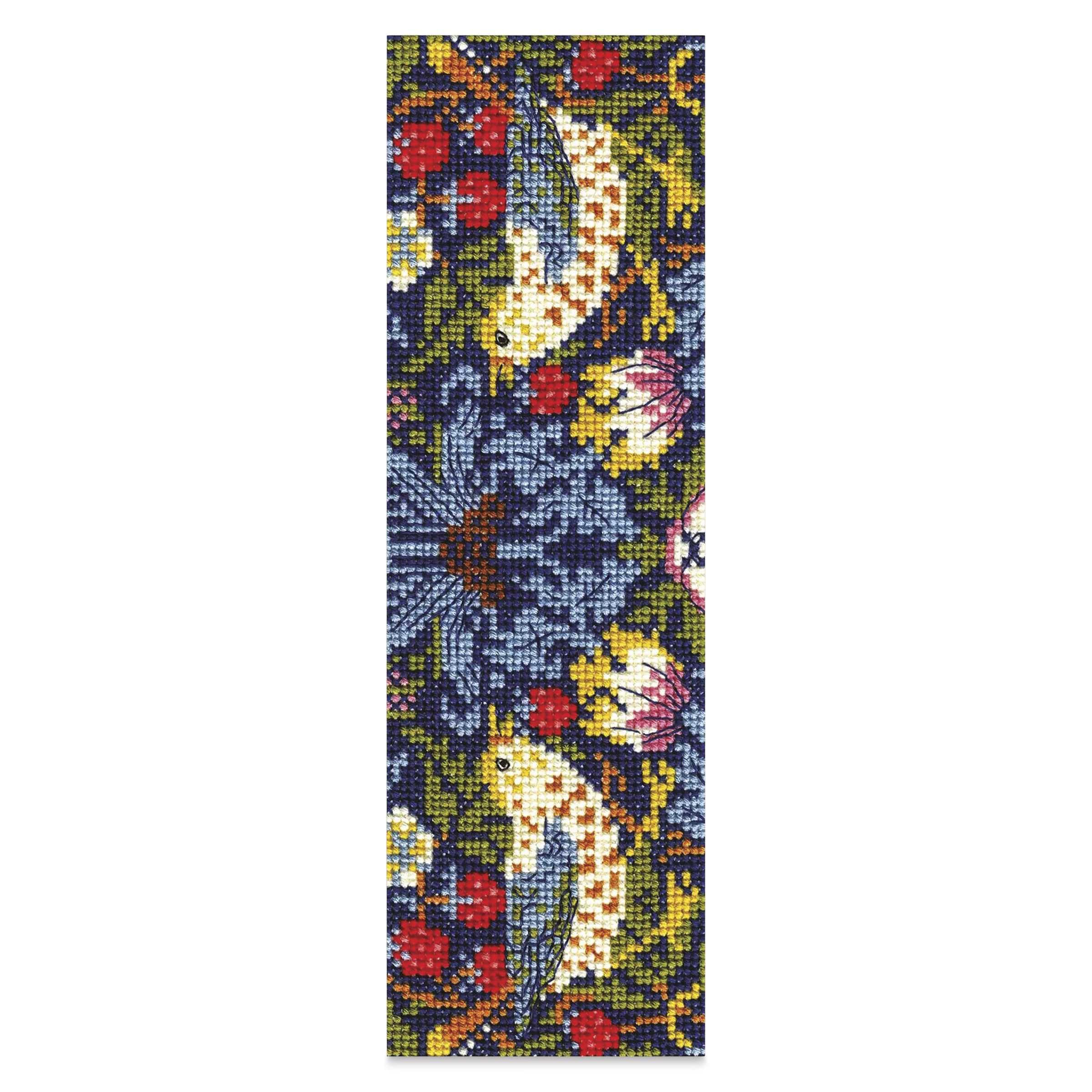 dmc-the-masters-collection-ladro-di-fragole-di-william-morris-kit-segnalibro-a-p image 1