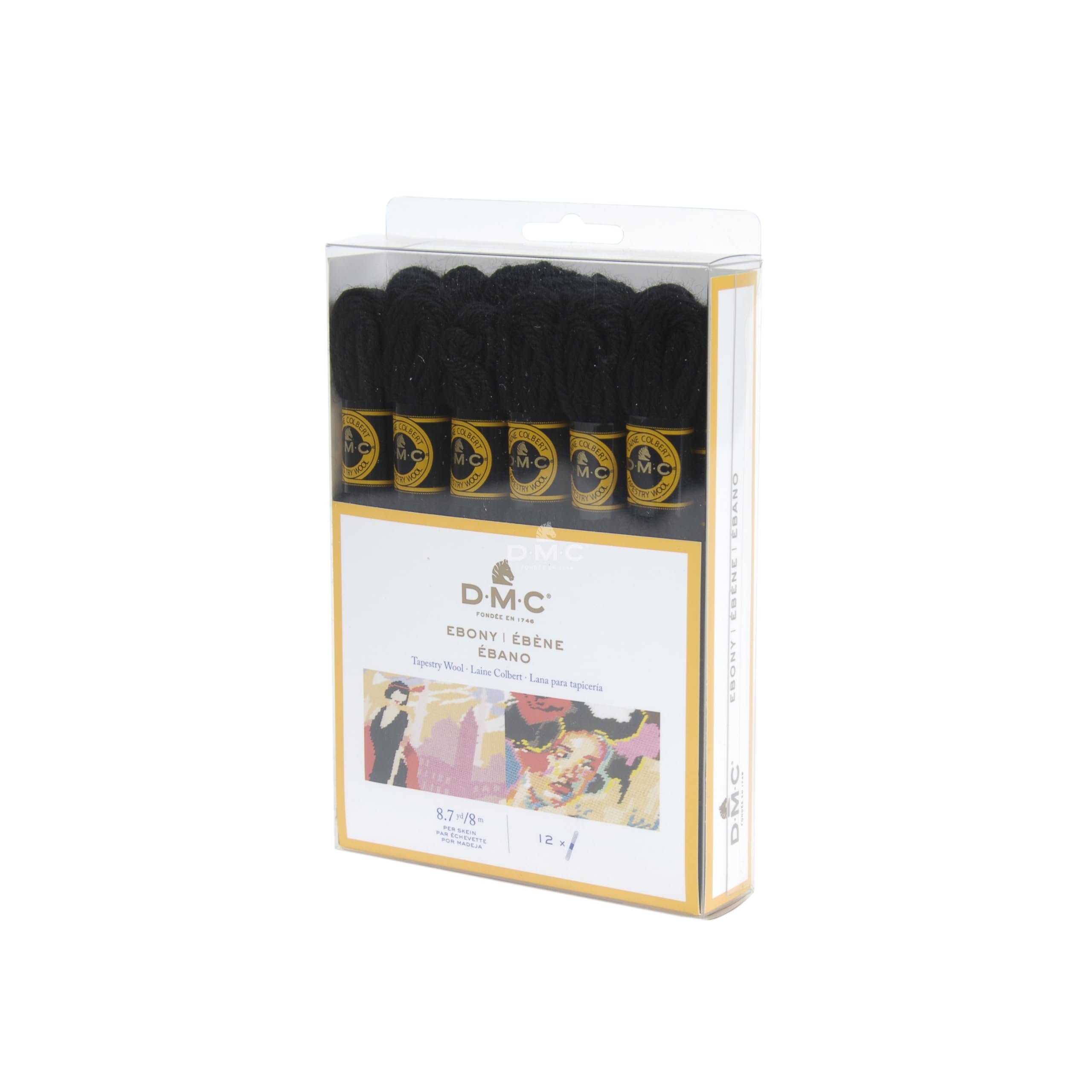 dmc-colbert-wool-pack-ebano-filato-in-pura-lana-da-tappezzeria image 3