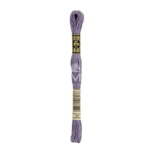 dmc-moulin-sp-cial-117mc-0028-filo-da-ricamo-cotone-8-m-colore-0028-viola-grigio image 4