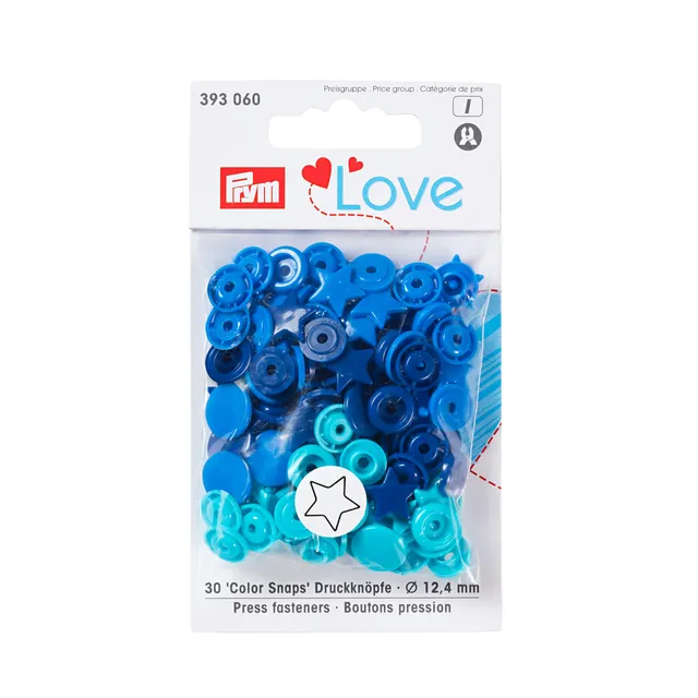 prym-love-colorsnaps-stella-12-4-mm-bottoni-a-pressione-in-plastica-blu-turchese image 1