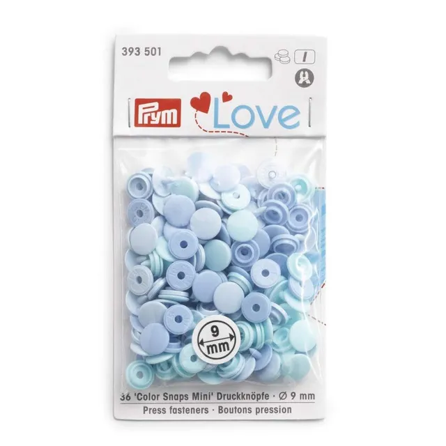 prym-love-mini-azzurro-9-mm-bottone-a-pressione image 1