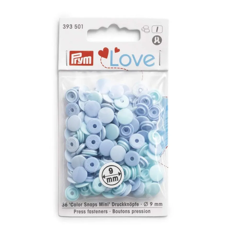 prym-love-mini-azzurro-9-mm-bottone-a-pressione image 1