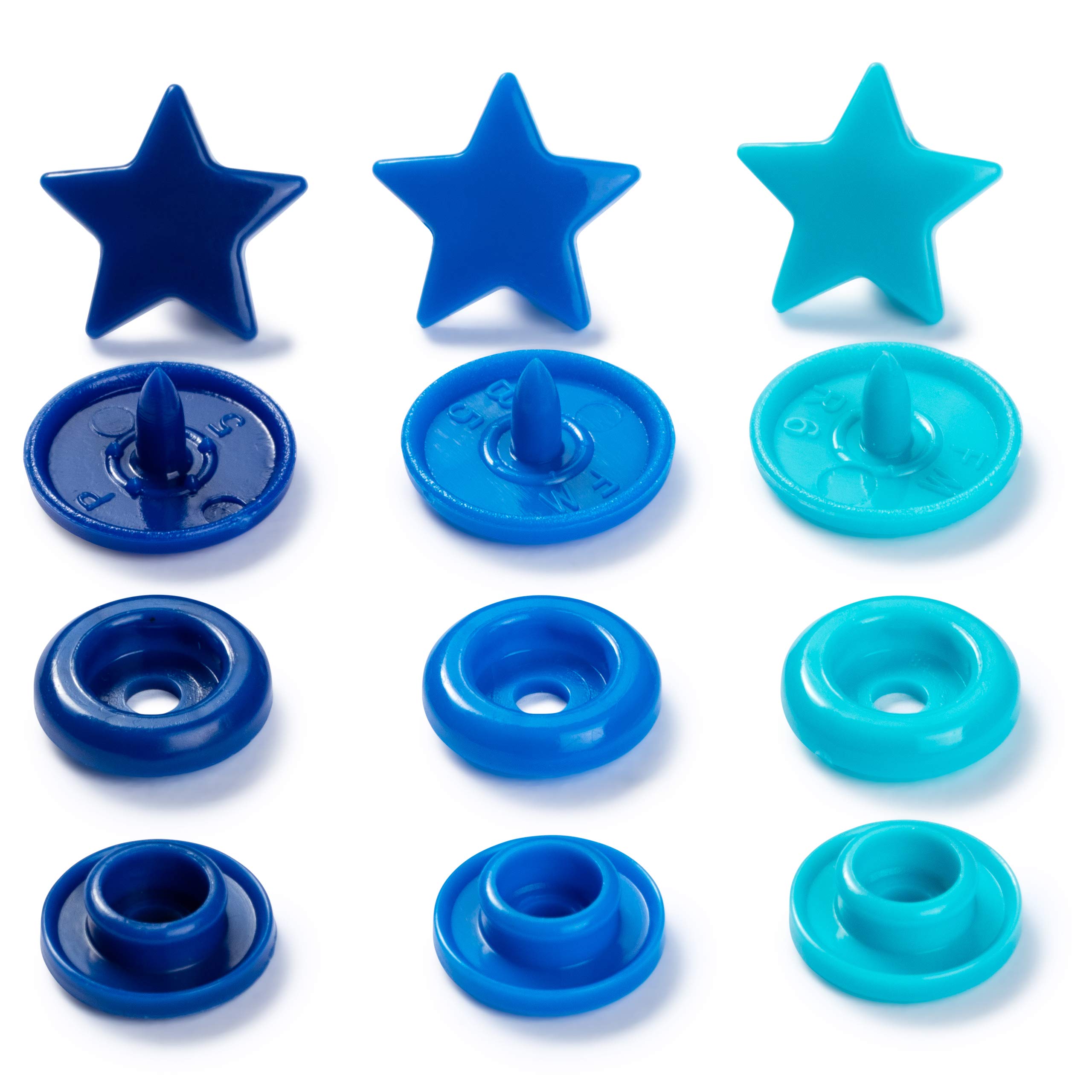 prym-love-colorsnaps-stella-12-4-mm-bottoni-a-pressione-in-plastica-blu-turchese image 2