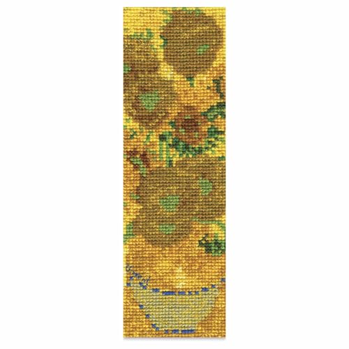 dmc-the-masters-collection-girasoli-di-van-gogh-kit-segnalibro-punto-croce-avanz image 2