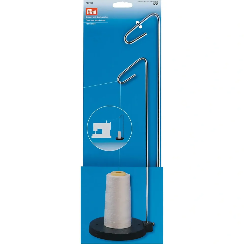 prym-supporto-per-filettatura-in-metallo-argento-per-coni-e-bobine image 1