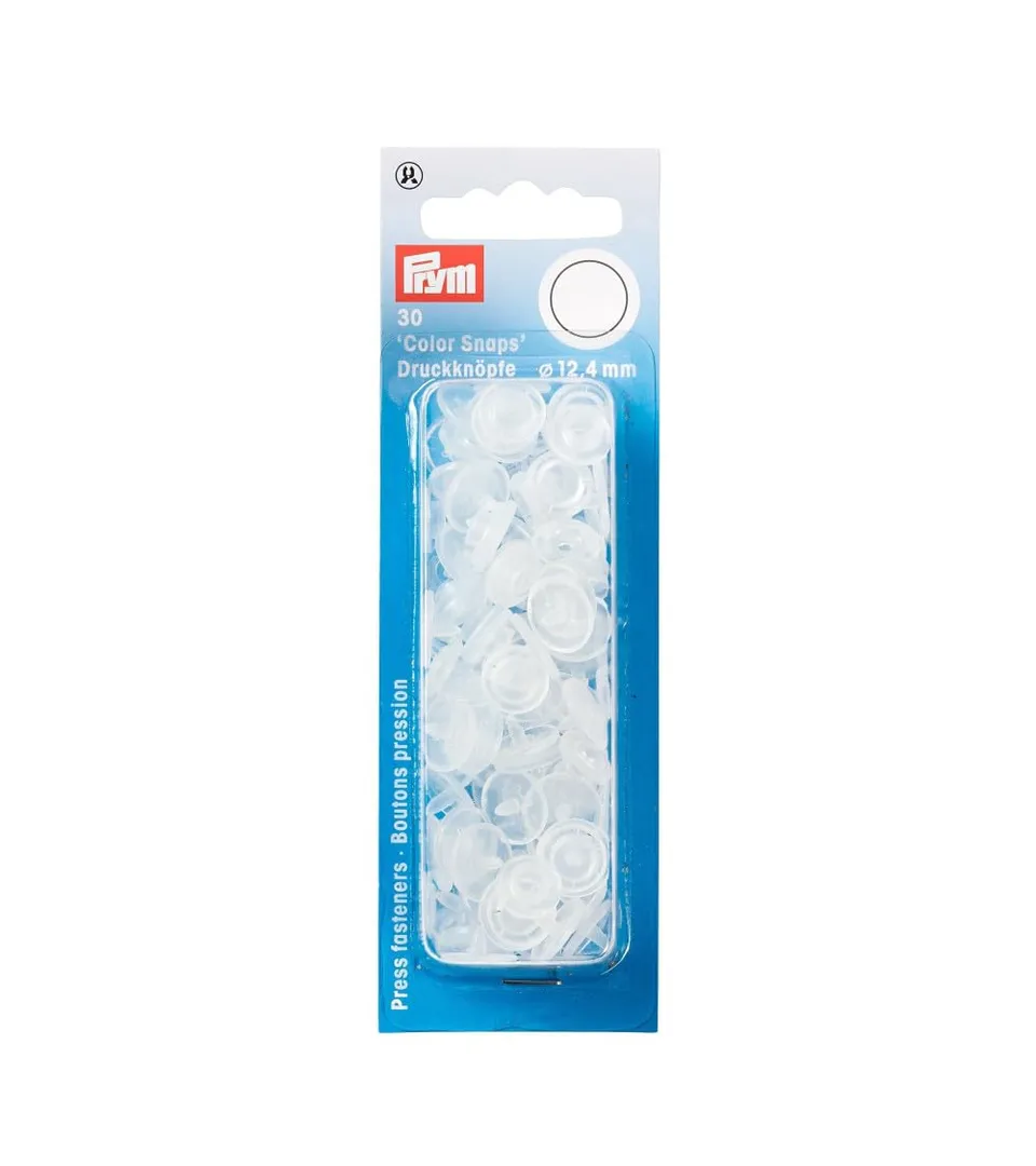 prym-colorsnaps-bottoni-a-pressione-rotondi-opachi-trasparenti-12-4-mm-30-pezzi image 1