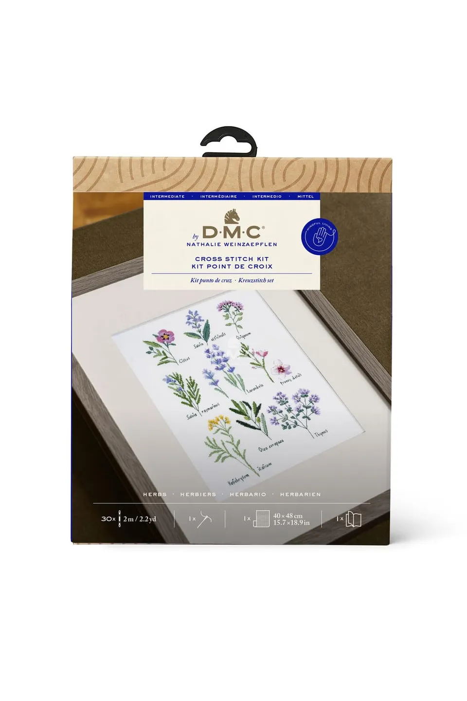 dmc-herbs-designer-collection-kit-punto-croce-erbe-aromatiche image 1