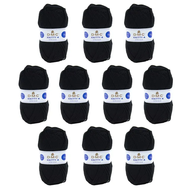 dmc-knitty-4-filato-acrilico-50-g-140-m-set-da-10-gomitoli image 1