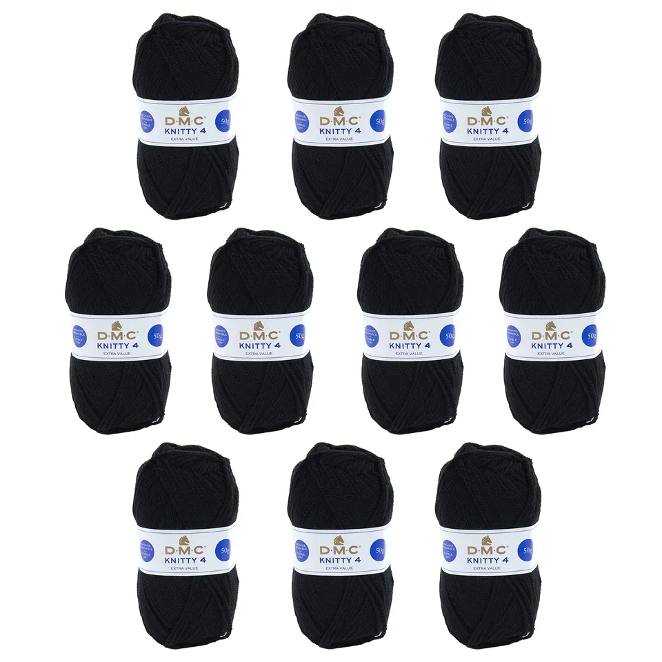 dmc-knitty-4-filato-acrilico-50-g-140-m-set-da-10-gomitoli image 1