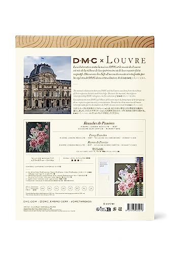 dmc-x-le-louvre-le-peonie-di-p-j-redout-kit-tappezzeria-livello-intermedio image 8