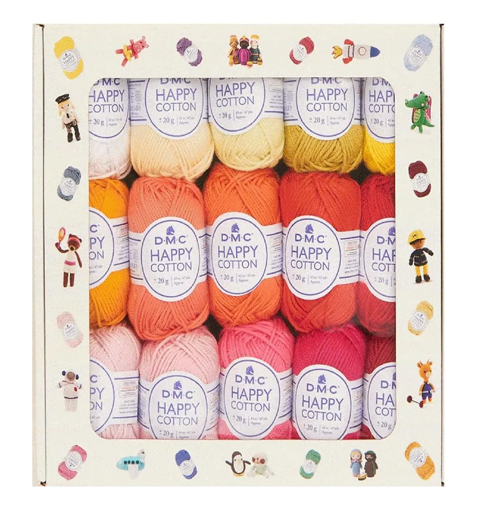 dmc-happy-cotton-set-30-gomitoli-20-g-amigurumi-100-cotone image 1