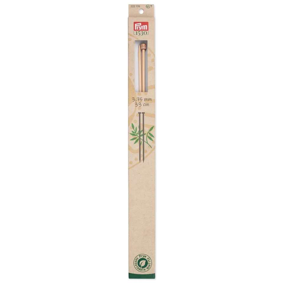 prym-1530-ferri-da-maglia-in-bamb-a-punta-singola-33-cm-3-75-mm-2-pezzi image 1