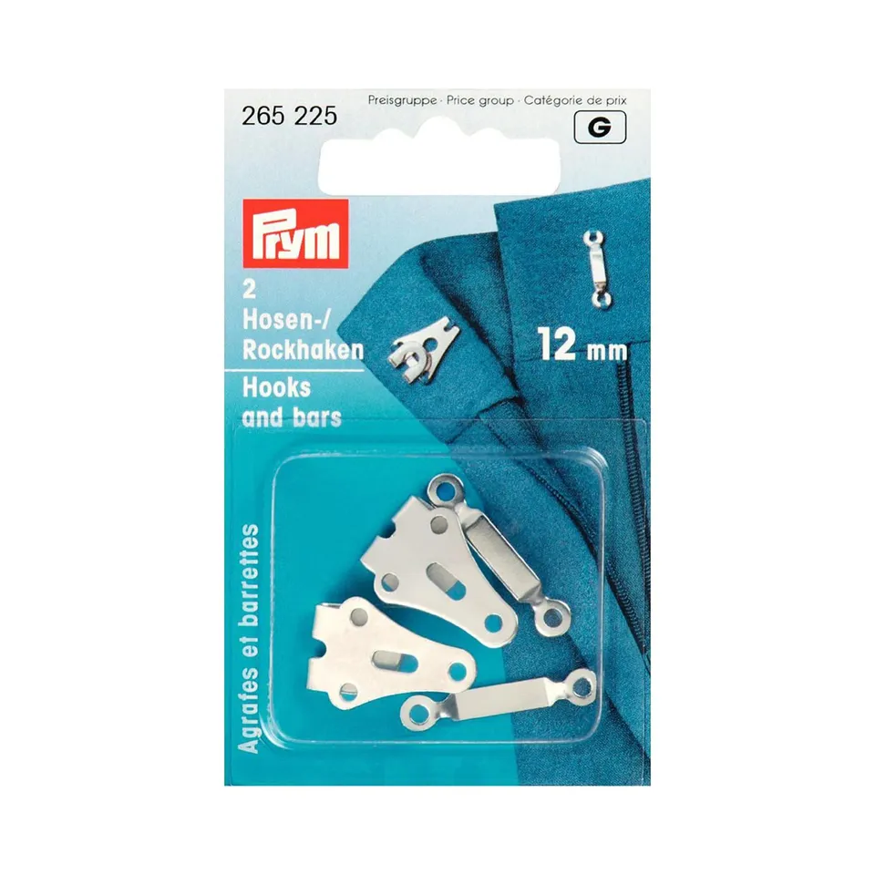 prym-ganci-e-barrette-per-pantaloni-e-gonne-12-mm-argento-2-pezzi image 1