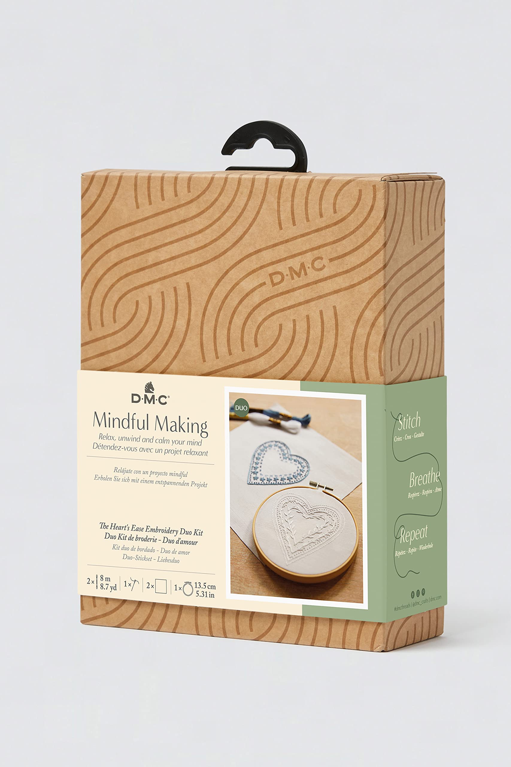 dmc-mindful-making-duo-d-amore-kit-ricamo-2-cuori-10x10-5-cm image 7