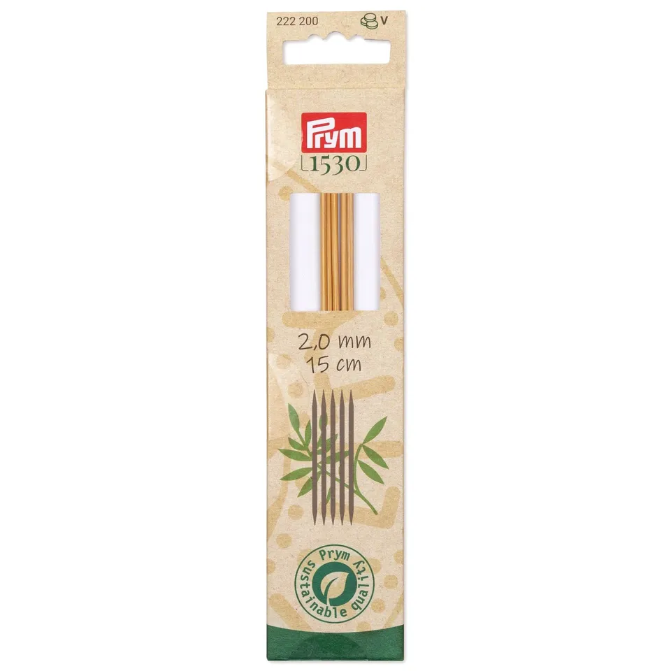 prym-1530-bamb-ferri-a-doppia-punta-15-cm-2-00-mm-5-aghi image 1