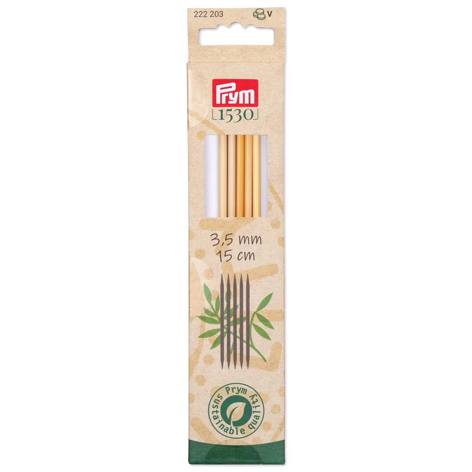 prym-1530-bamboo-ferri-a-doppia-punta-15-cm-3-50-mm-1-pezzo image 1