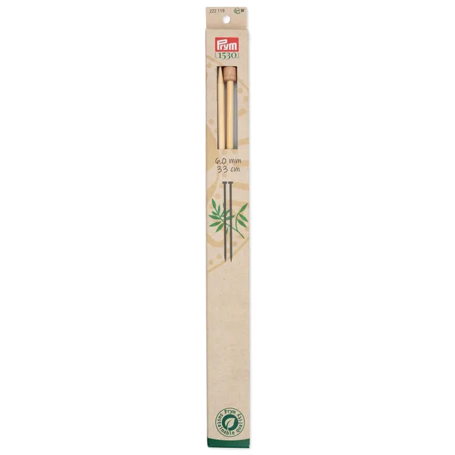prym-1530-ferri-da-maglia-bamb-a-punta-singola-33-cm-6-00-mm-2-pezzi image 1
