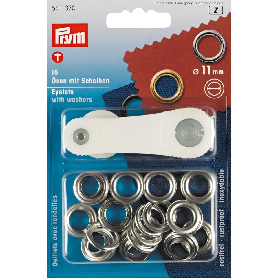 prym-541370-occhielli-con-rondelle-11-mm-argento image 1