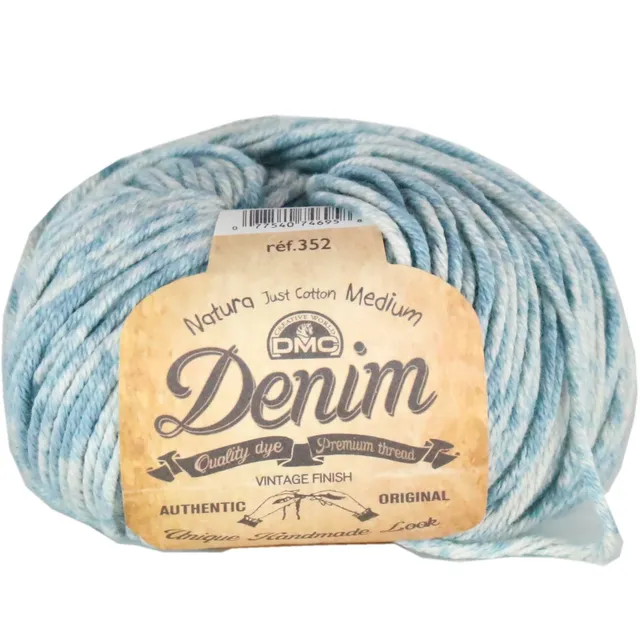 dmc-natura-denim-filato-cotone-medio-per-uncinetto-e-maglia-50-g-75-m image 1