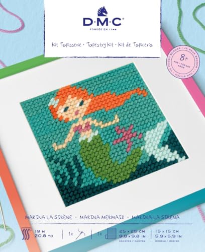 dmc-gift-of-stitch-marina-la-sirena-kit-arazzo-gobelin-facile-per-bambini image 4