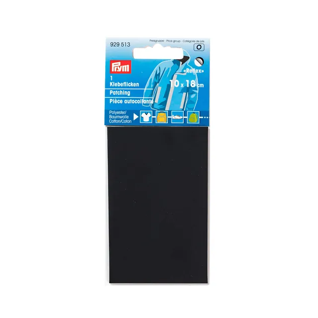 prym-patch-adesiva-riflettente-nera-10-x-18-cm image 1