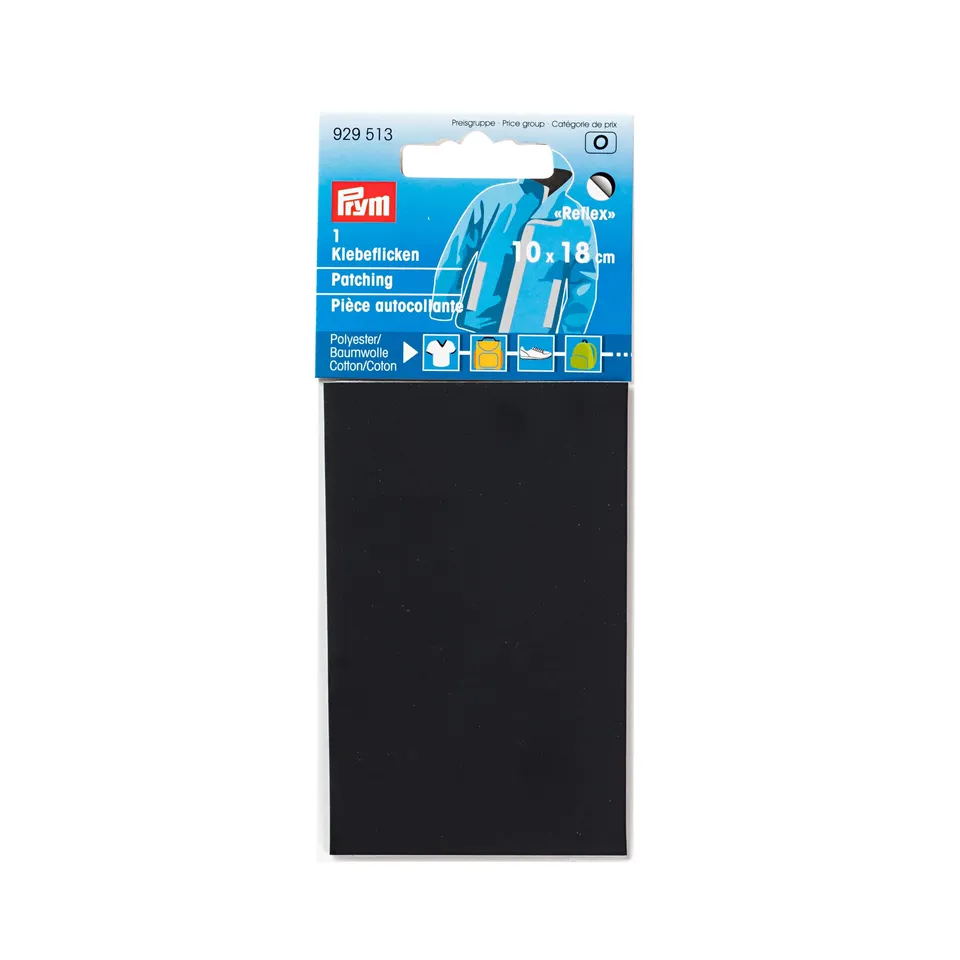 prym-patch-adesiva-riflettente-nera-10-x-18-cm image 1