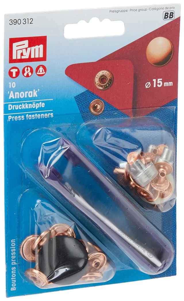 prym-bottoni-a-pressione-anorak-in-metallo-rame-15-mm image 1