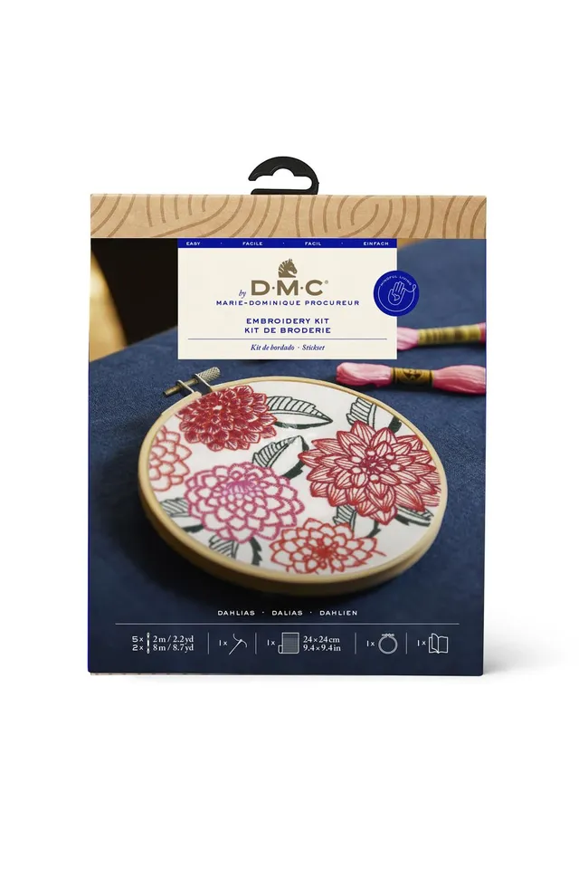 dmc-dahlias-14-5-cm-kit-ricamo-a-punto-croce image 1